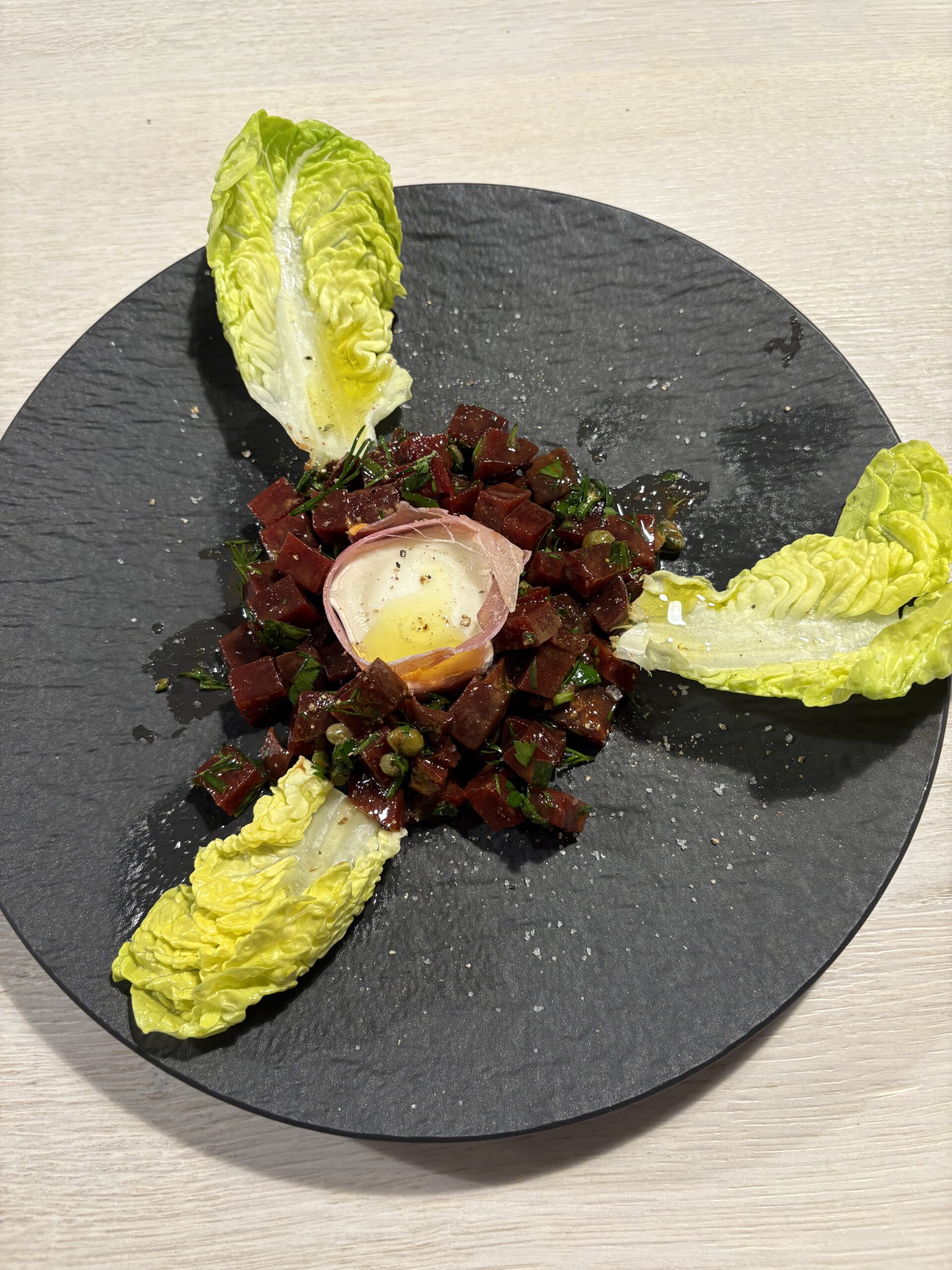 Ziegenkäse auf Rote Beete
