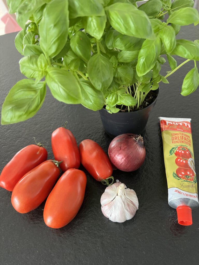Basilikum-Tomaten-Sauce