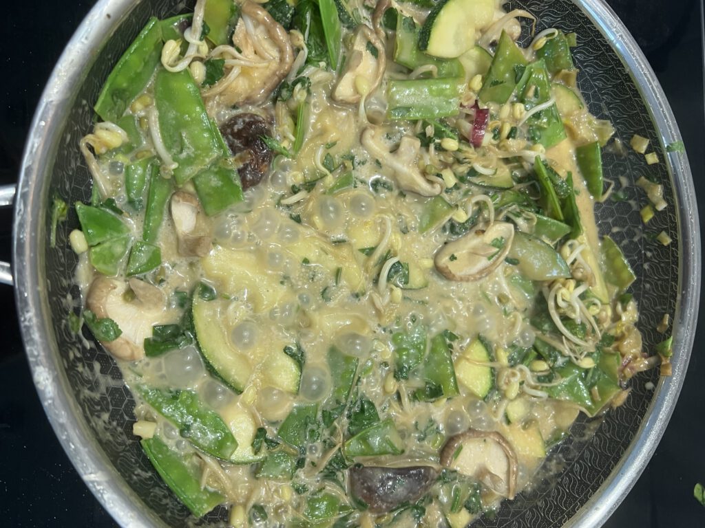 Grünes Gemüse Curry