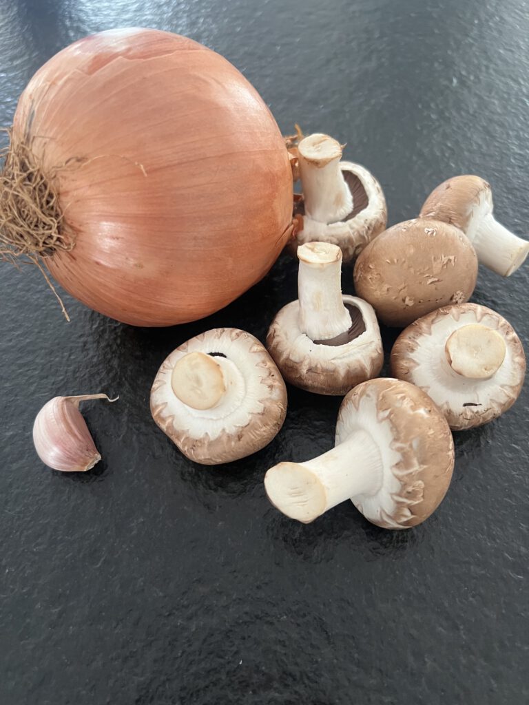 Pilz-Zwiebel Sauté (für Burger)