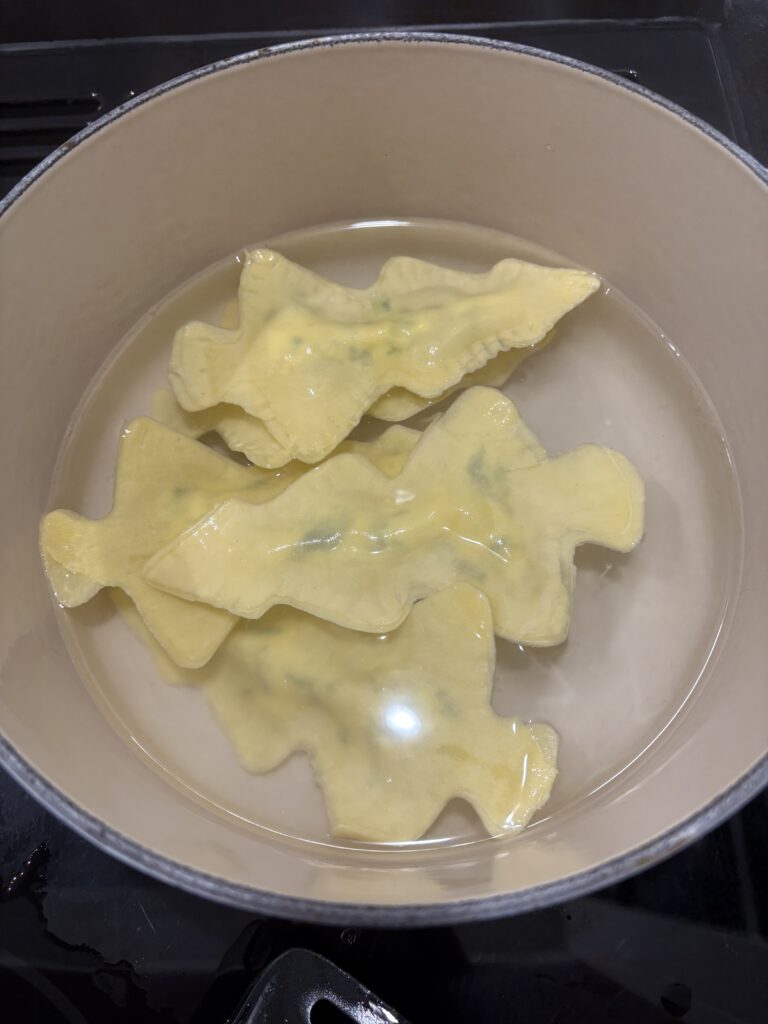 Weihnachtsravioli