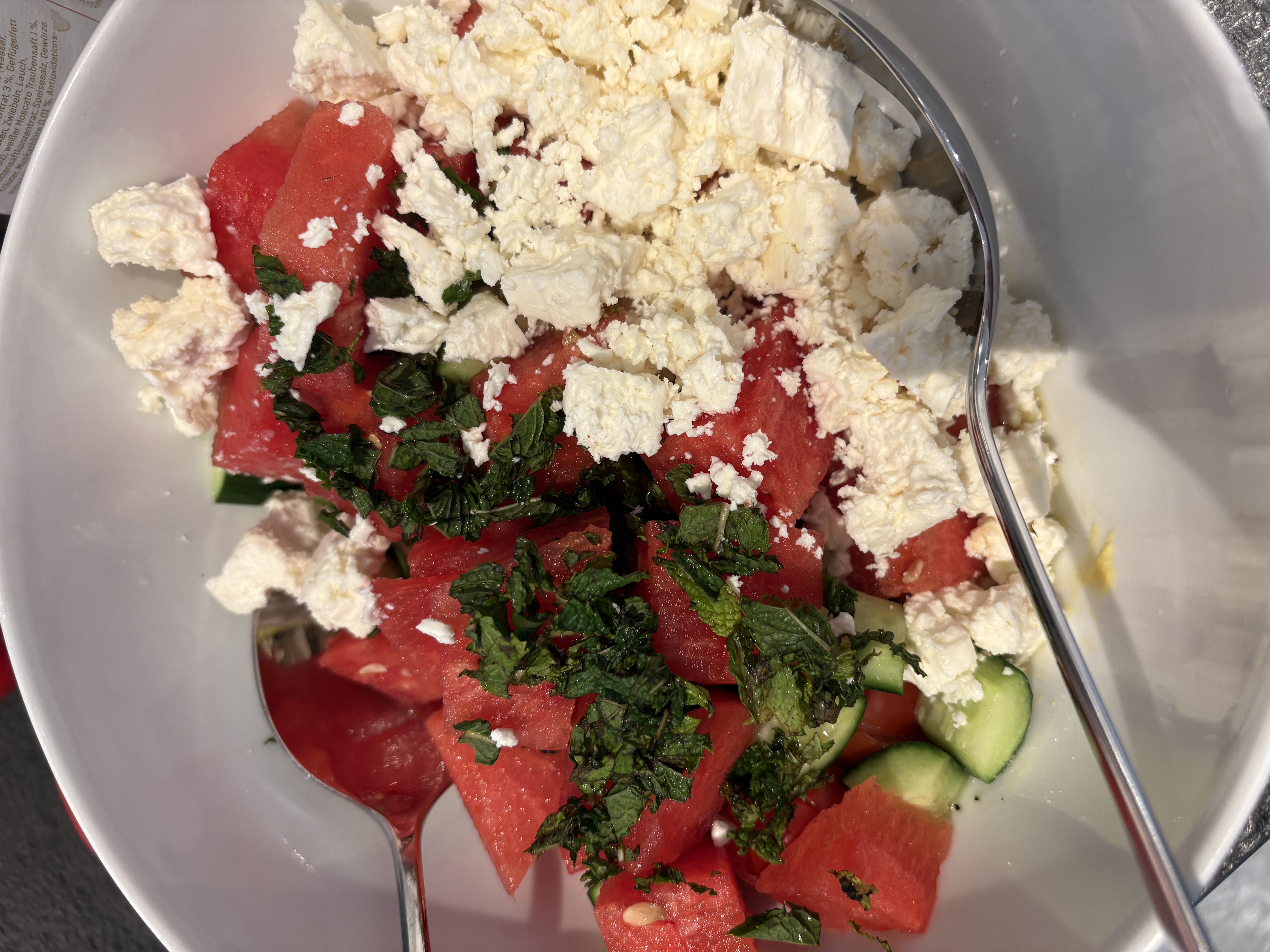 Wassermelonen Salat