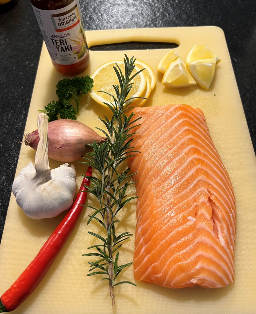 Lachs in Teriyaki