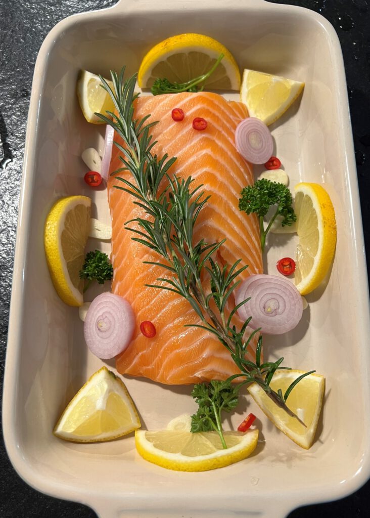 Lachs in Teriyaki