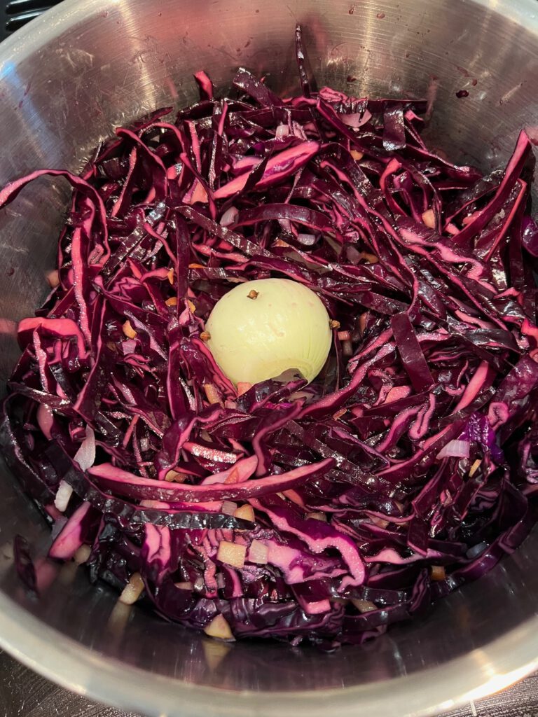 Apfelrotkohl