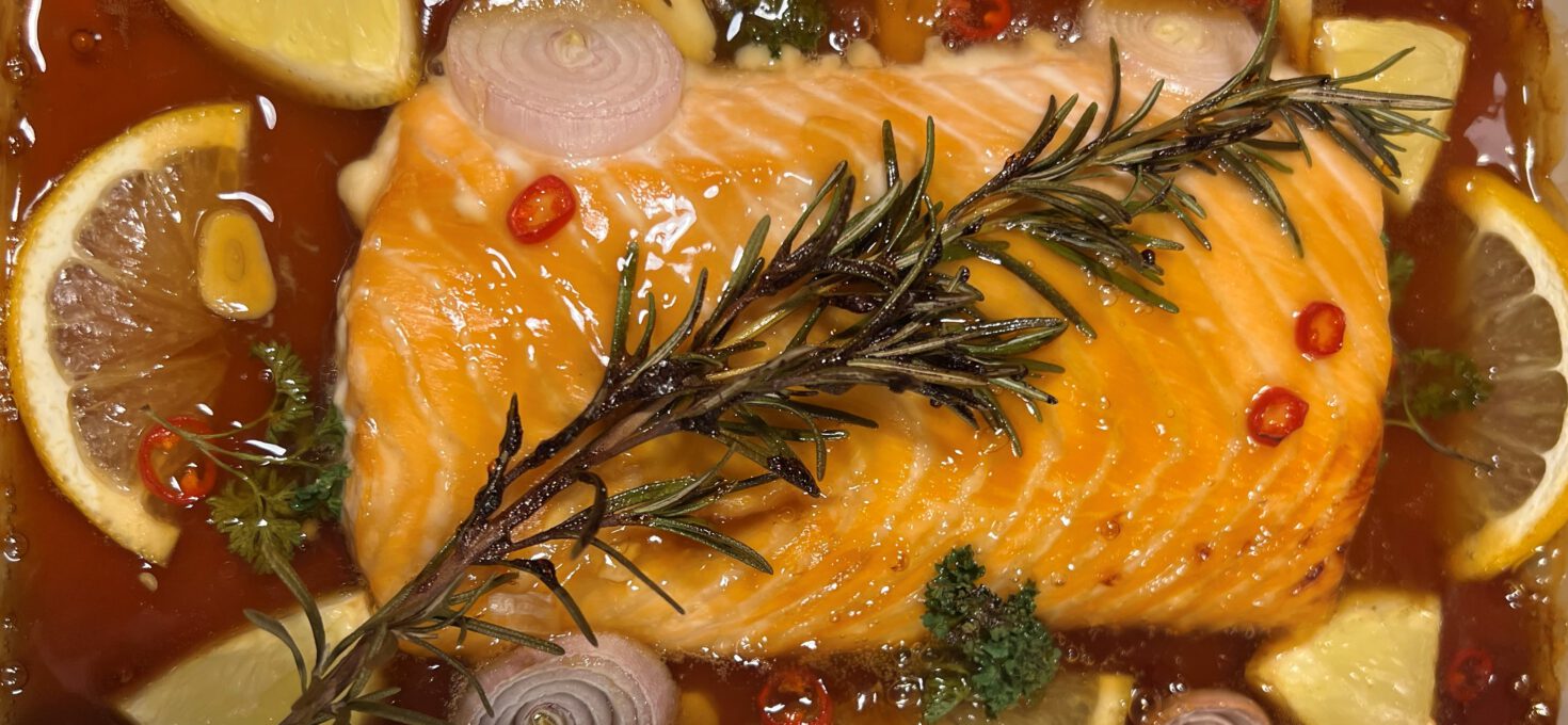 Lachs in Teriyaki