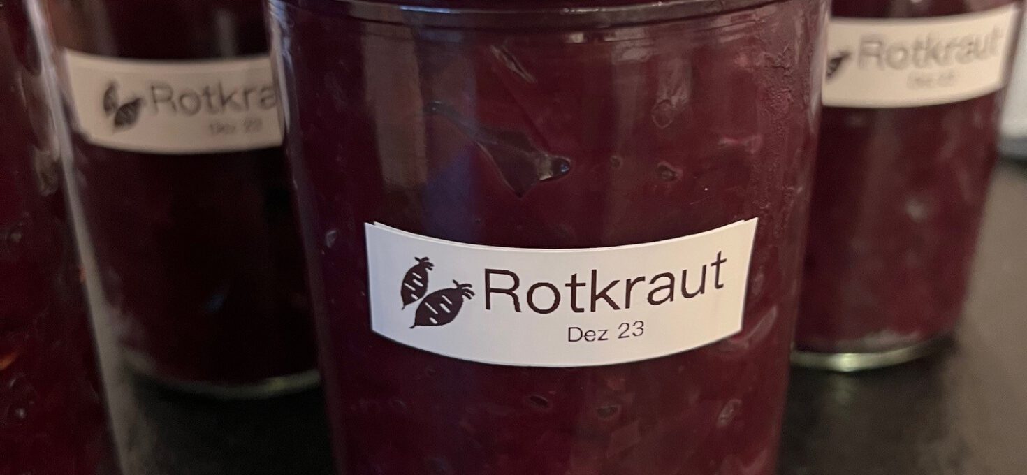 Apfelrotkohl