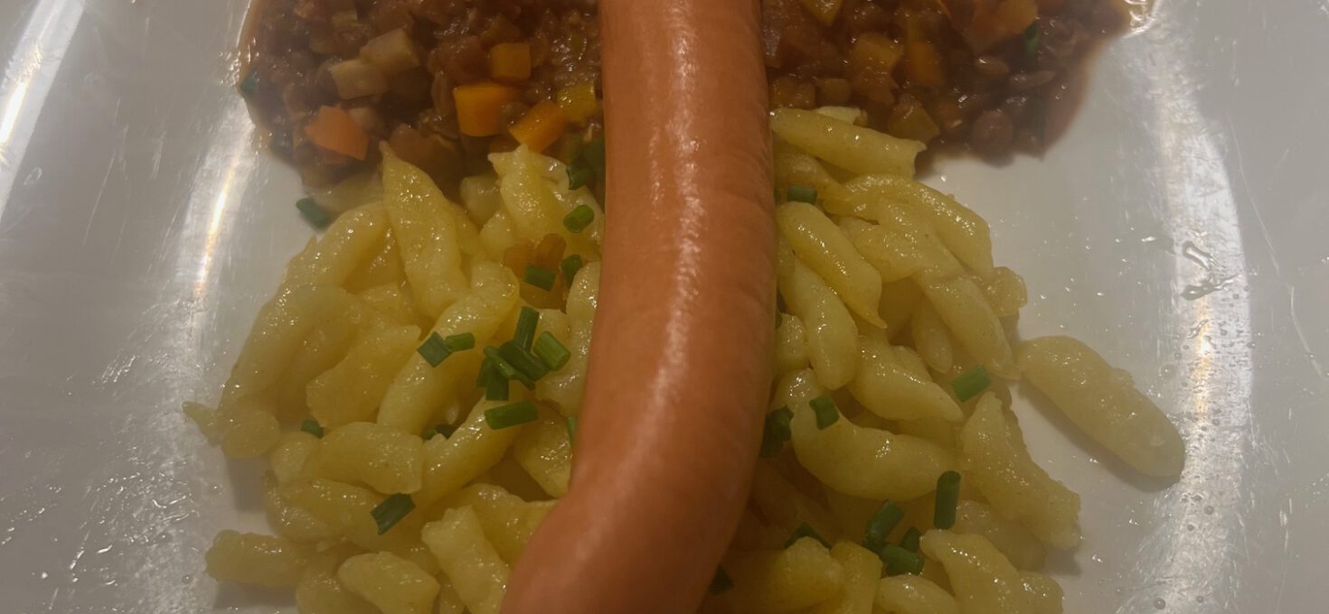 Linsen mit Spätzle