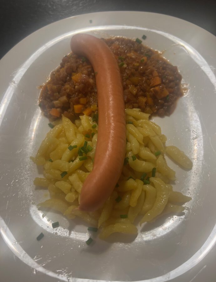 Linsen mit Spätzle