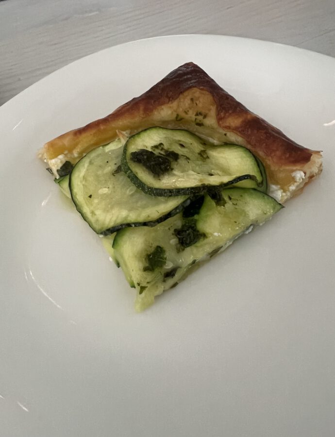 Zucchini Basilikum Tarte